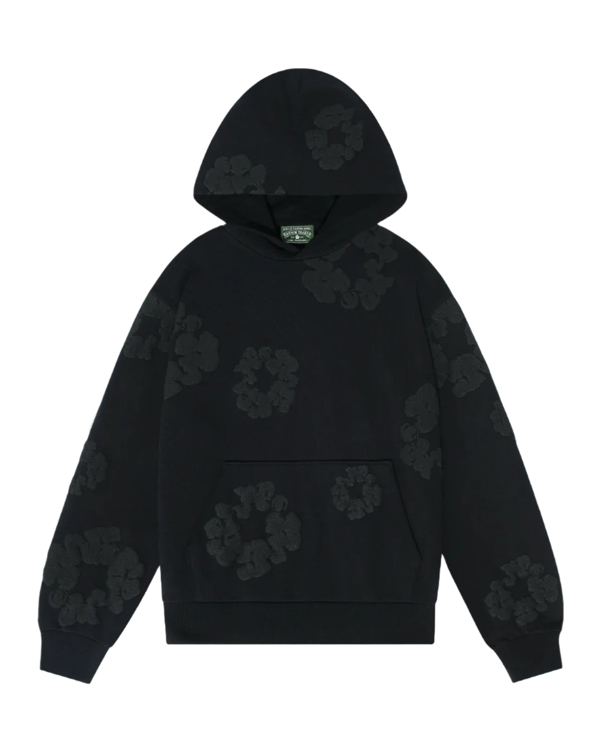 Denim Tears Cotton Wreath Hoodie ‘Black Monochrome’
