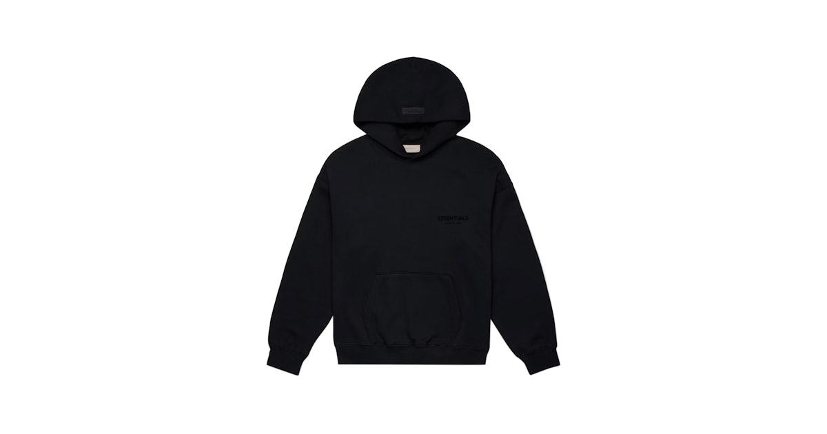 Fear Of God Essentials Pull Over Chest Logo Hoodie ‘Stretch Limo/Black’