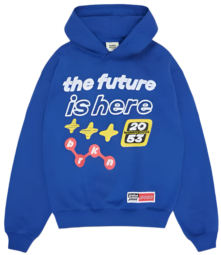 Broken Planet Hoodie ‘The Future Is Here Hoodie / Deep Blue’