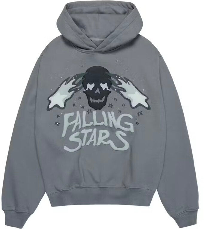 Broken Planet Hoodie ‘Falling Stars / Onyx Grey’