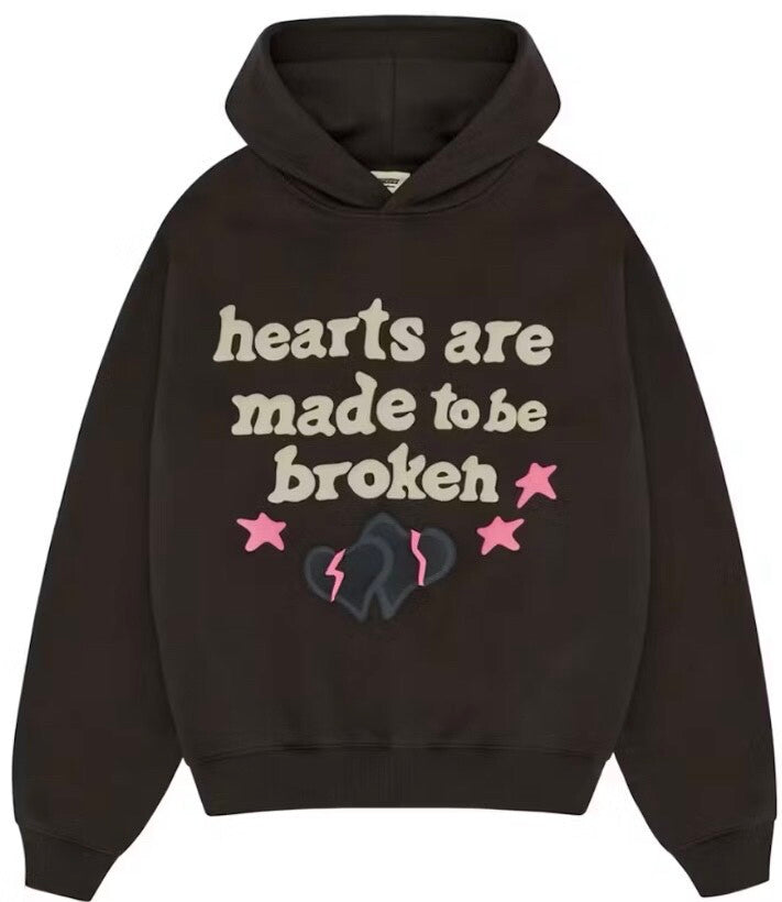 Broken Planet Hoodie ‘Hearts Are Made To Be Broken / Soot Black’