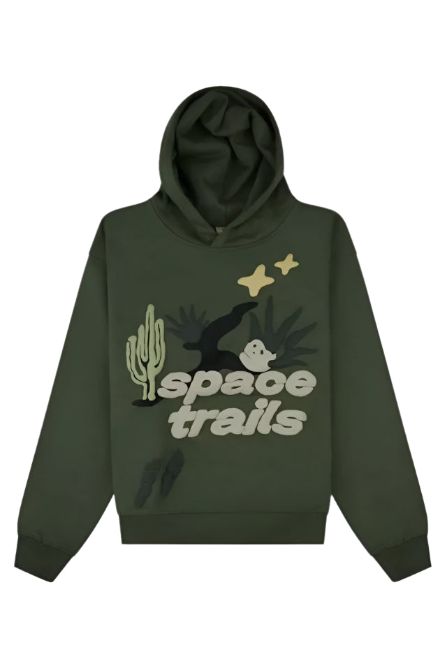 Broken Planet Hoodie ‘Space Trails / Agave Green’