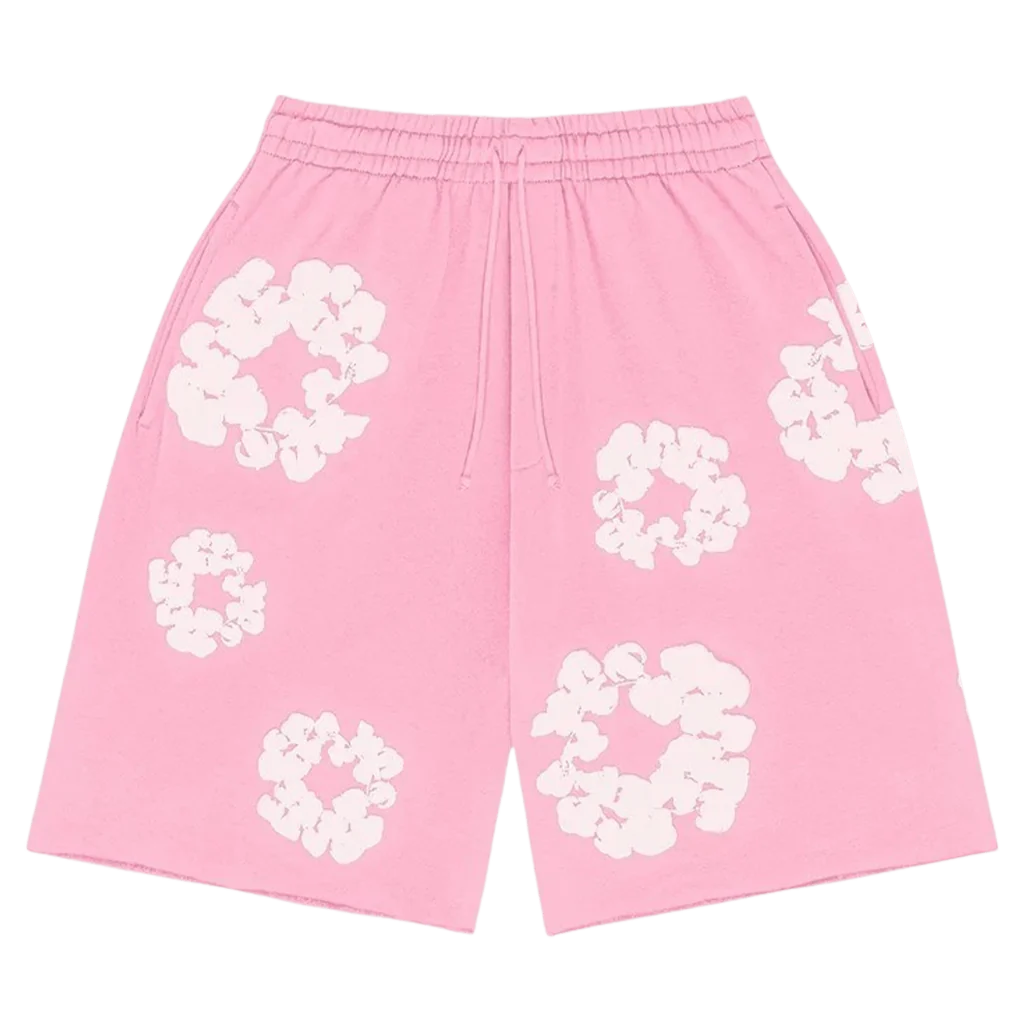 Denim Tears The Cotton Wreath Shorts ‘Pink’