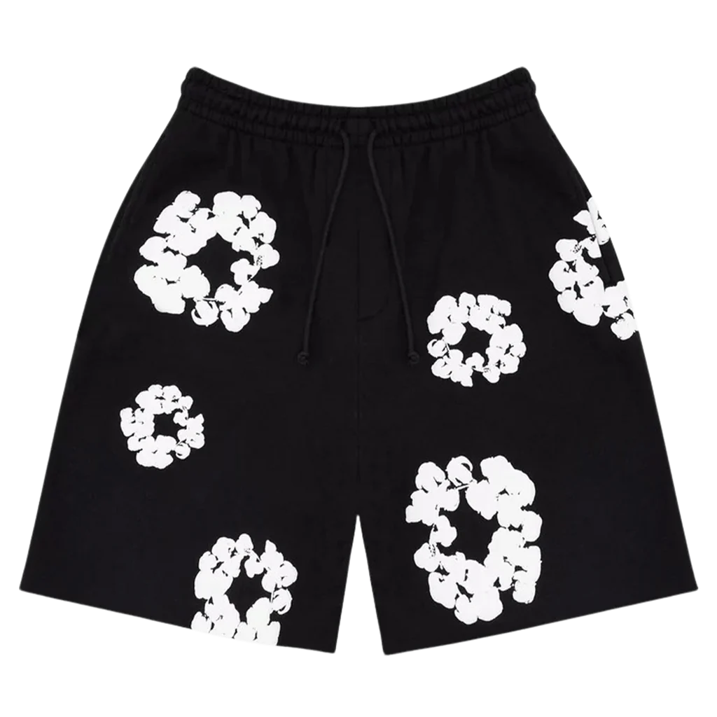 Denim Tears The Cotton Wreath Shorts ‘Black’