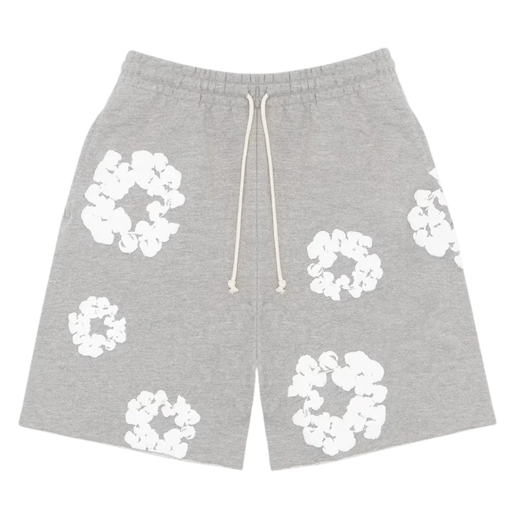 Denim Tears The Cotton Wreath Shorts ‘Grey’