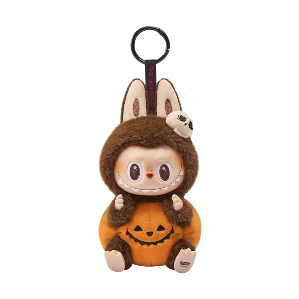 Pop Mart Labubu Happy Halloween Party Series-Sitting Pumpkin Vinyl Plush Pendant
