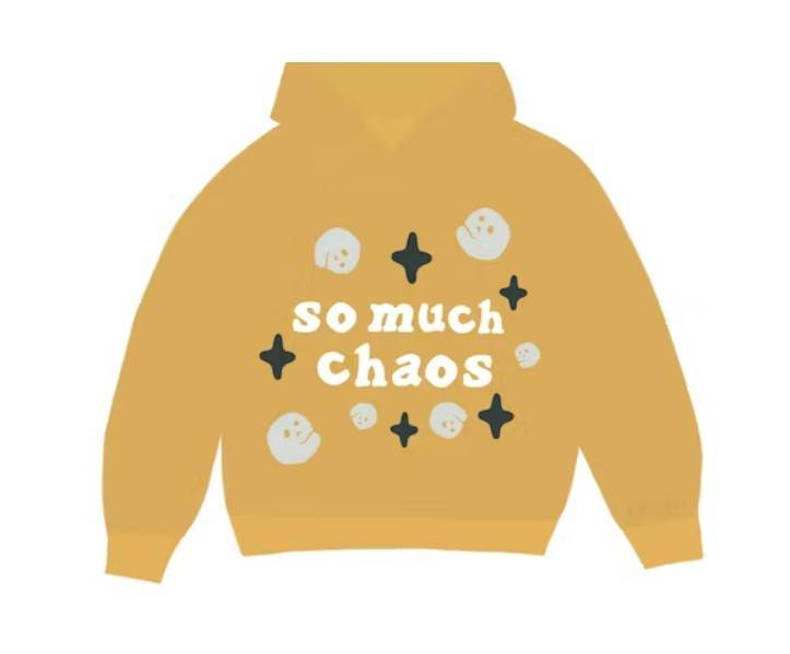 Broken Planet Hoodie ‘So Much Chaos / Mustard Yellow’
